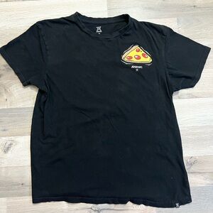 Arsenic Black Pizza Slice  Graphic T-Shirt Size M